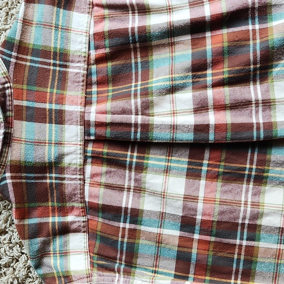 Eddie Bauer mens flannel button down plaid shirt size medium - Picture 9 of 9